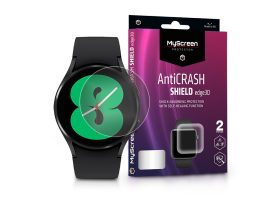 Samsung Galaxy Watch 4 (44 mm) ütésálló képernyővédő fólia - MyScreen Protector AntiCrash Shield Edge3D - 2 db/csomag - transparent