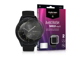 Samsung Galaxy Watch (42 mm) ütésálló képernyővédő fólia - MyScreen Protector   AntiCrash Shield Edge3D - 2 db/csomag - átlátszó