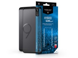 Samsung G960F Galaxy S9 rugalmas üveg képernyővédő fólia ívelt kijelzőhöz - MyScreen Protector Hybrid Glass Edge3D - black