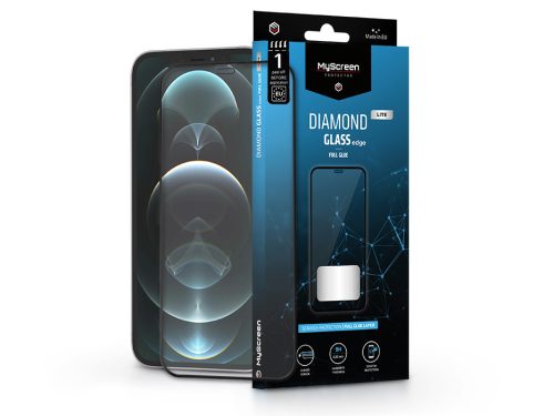 MyScreen Diamond Glass Lite Edge 2.5D Full Glue - Apple iPhone 12 Pro Max üvegfólia
