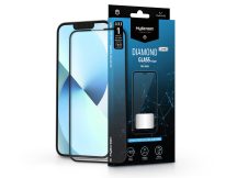   Apple iPhone 13 Mini edzett üveg képernyővédő fólia - MyScreen Protector DiamondGlass Lite Edge2.5D Full Glue - fekete