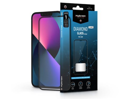 MyScreen Diamond Glass Lite Edge 2.5D Full Glue - Apple iPhone 13/13 Pro/14/14 Pro/16e üvegfólia