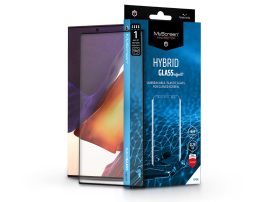 Samsung N985F Galaxy Note 20 Ultra rugalmas üveg képernyővédő fólia ívelt kijelzőhöz - MyScreen Protector Hybrid Glass Edge3D - black