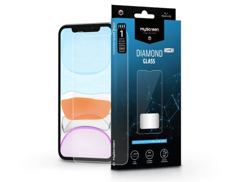 MyScreen Diamond Glass Lite Full Glue - Apple iPhone XR/11 üvegfólia