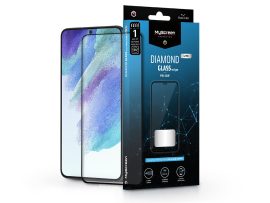 Samsung G990B Galaxy S21 FE 5G edzett üveg képernyővédő fólia - MyScreen Protector Diamond Glass Lite Edge2.5D Full Glue - black