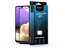 Samsung A326B Galaxy A32 5G edzett üveg képernyővédő fólia - MyScreen Protector Diamond Glass Lite Edge2.5D Full Glue - fekete
