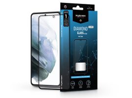 Samsung G990F Galaxy S21 edzett üveg képernyővédő fólia - MyScreen Protector Diamond Glass Lite Edge2.5D Full Glue - black