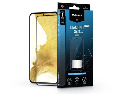 MyScreen Diamond Glass Lite Edge 2.5D Full Glue - Samsung S901B Galaxy S22 5G/Galaxy S23 üvegfólia