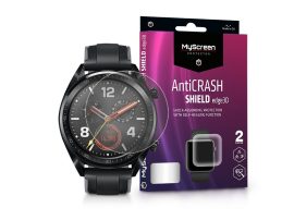 Huawei Watch GT (46 mm) ütésálló képernyővédő fólia - MyScreen Protector        AntiCrash Shield Edge3D - 2 db/csomag - transparent