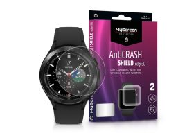 Samsung Galaxy Watch 4 Classic (42 mm) ütésálló képernyővédő fólia - MyScreen   Protector AntiCrash Shield Edge3D - 2 db/csomag - transparent
