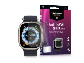 Apple Watch Ultra (49 mm) ütésálló képernyővédő fólia - MyScreen Protector      AntiCrash Shield Edge3D - 2 db/csomag - transparent