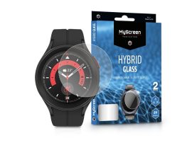Samsung Galaxy Watch 5 Pro rugalmas üveg képernyővédő fólia - MyScreen ProtectorHybrid Glass - 2 db/csomag - transparent