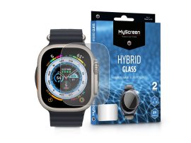 Apple Watch Ultra (49 mm) rugalmas üveg képernyővédő fólia - MyScreen Protector Hybrid Glass - 2 db/csomag - transparent