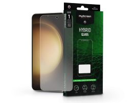 Samsung S901B Galaxy S22 5G/Galaxy S23 rugalmas üveg képernyővédő fólia -       MyScreen Protector Hybrid Glass Green - átlátszó
