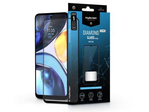 MyScreen Diamond Glass Lite Edge 2.5D Full Glue - Motorola Moto G22 üvegfólia