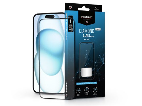 MyScreen Diamond Glass Lite Edge 2.5D Full Glue - Apple iPhone 15 Plus/15 Pro Max üvegfólia