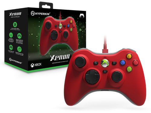 Hyperkin Xenon Xbox Series>One/Windows 11|10 piros Xbox liszenszelt vezetékes kontroller