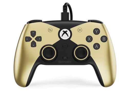 Hyperkin Competitor Xbox Series>One/Windows 11|10 arany Xbox liszenszelt vezetékes kontroller