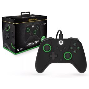   Drakong Challenger Xbox Series>One/Windows 11|10 fekete Xbox liszenszelt vezetékes kontroller
