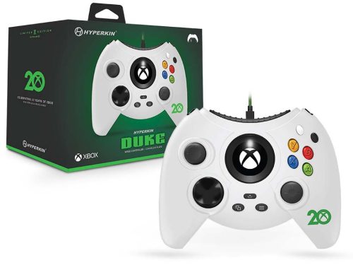 Hyperkin Duke Xbox Series>One/Windows 11|10 fehér 20.Évf. Xbox liszenszelt vezetékes kontroller