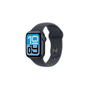   Apple Watch SE 3 GPS, 40 mm-es éjfekete alumíniumtok, éjfekete sportszíj, S/M