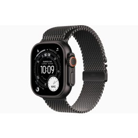   Apple Watch Ultra 3 GPS + Cellular, 49 mm-es fekete titántok, fekete titán milánói szíj – M