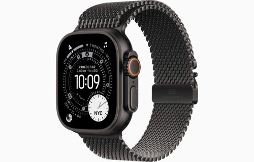 Apple Watch Ultra 3 GPS + Cellular, 49 mm-es fekete titántok, fekete titán milánói szíj – M