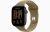 Apple Watch Series 12 GPS, 46 mm-es sötét bronzszínű alumíniumtok, olíva sportszíj – M/L