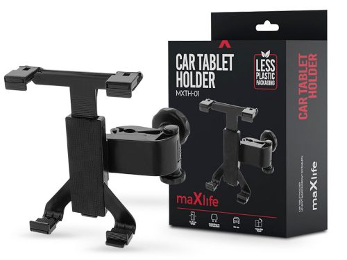 Maxlife MXTH-01 telefon/tablet autós tartó fejtámlára - fekete