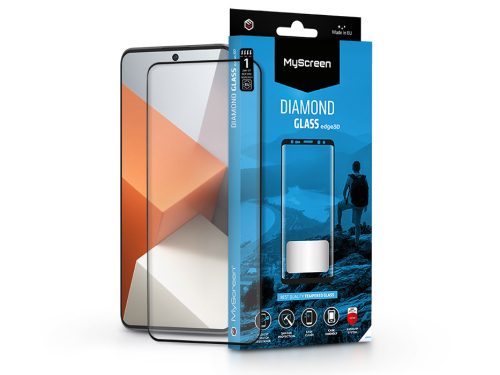 MyScreen Diamond Glass Edge 3D - Xiaomi Redmi Note 13 Pro+ üvegfólia ívelt kijelzőhöz