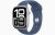 Apple Watch Series 10 GPS, 46 mm-es ezüstszínű alumíniumtok, denimszínű sportszíj – M/L