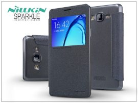 Samsung SM-G550 Galaxy On5 oldalra nyíló flipes tok - Nillkin Sparkle - fekete