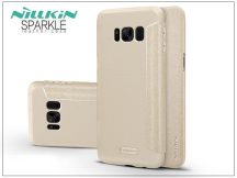   Samsung G955F Galaxy S8 Plus oldalra nyíló flipes tok - Nillkin Sparkle - gold