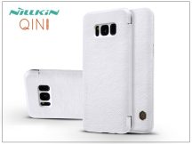   Samsung G955F Galaxy S8 Plus oldalra nyíló flipes tok - Nillkin Qin - fehér