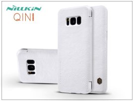 Samsung G955F Galaxy S8 Plus oldalra nyíló flipes tok - Nillkin Qin - fehér