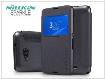   Sony Xperia E4G (E2003) oldalra nyíló flipes tok - Nillkin Sparkle - fekete