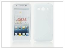 Huawei Ascend G525 szilikon hátlap - S-Line - fehér