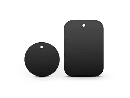 Haffner fém ellenlapka darab mágneses autós tartóhoz - 2 db/csomag - fekete