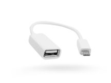 Micro USB - OTG USB kábel - fehér