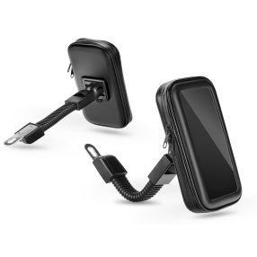   Haffner por- és cseppálló telefontartó kerékpárra/motorkerékpárra - 5.5-6.3 méret - fekete"