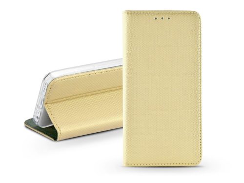 Haffner S-Book Flip oldalra nyíló tok - Apple iPhone 12/12 Pro - arany