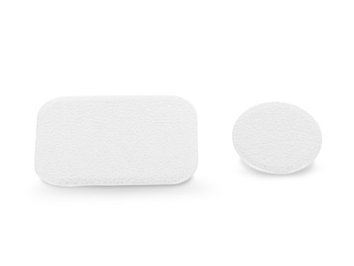 Haffner fém lapka mágneses autós tartóhoz - bőr - 1+1 db/cs - fehér - ECO