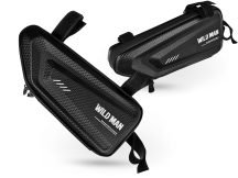   Wildman univerzális kerékpárra szerelhető, vízálló, kemény táska - Wildman E4 - fekete - ECO csomagolás