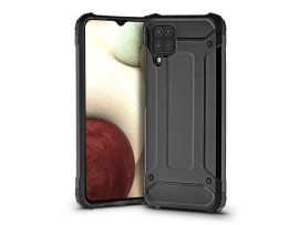 Samsung A125F Galaxy A12 ütésálló hátlap - Armor - fekete