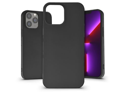 Haffner Soft Premium szilikon tok - Apple iPhone 13 Pro Max - fekete