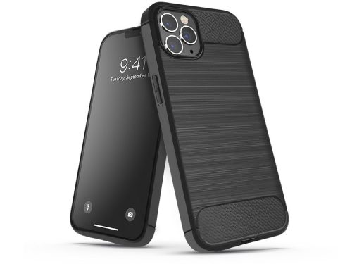 Haffner Carbon szilikon tok - Samsung A536U Galaxy A53 5G - fekete
