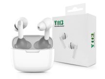   TWS Bluetooth sztereó headset v5.0 + töltőtok - Y113 True Wireless Earphones    with Charging Case - fehér