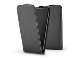 Slim Flexi Flip bőrtok - Samsung SM-S918 Galaxy S23 Ultra - fekete