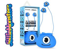 Jellie Monsters vezetékes fülhallgató 3,5 mm jack csatlakozóval - Ylfashion     YLFS-01 - kék