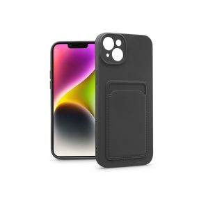   Haffner Card Case kártyatartós szilikon tok - Apple iPhone 14 - fekete
